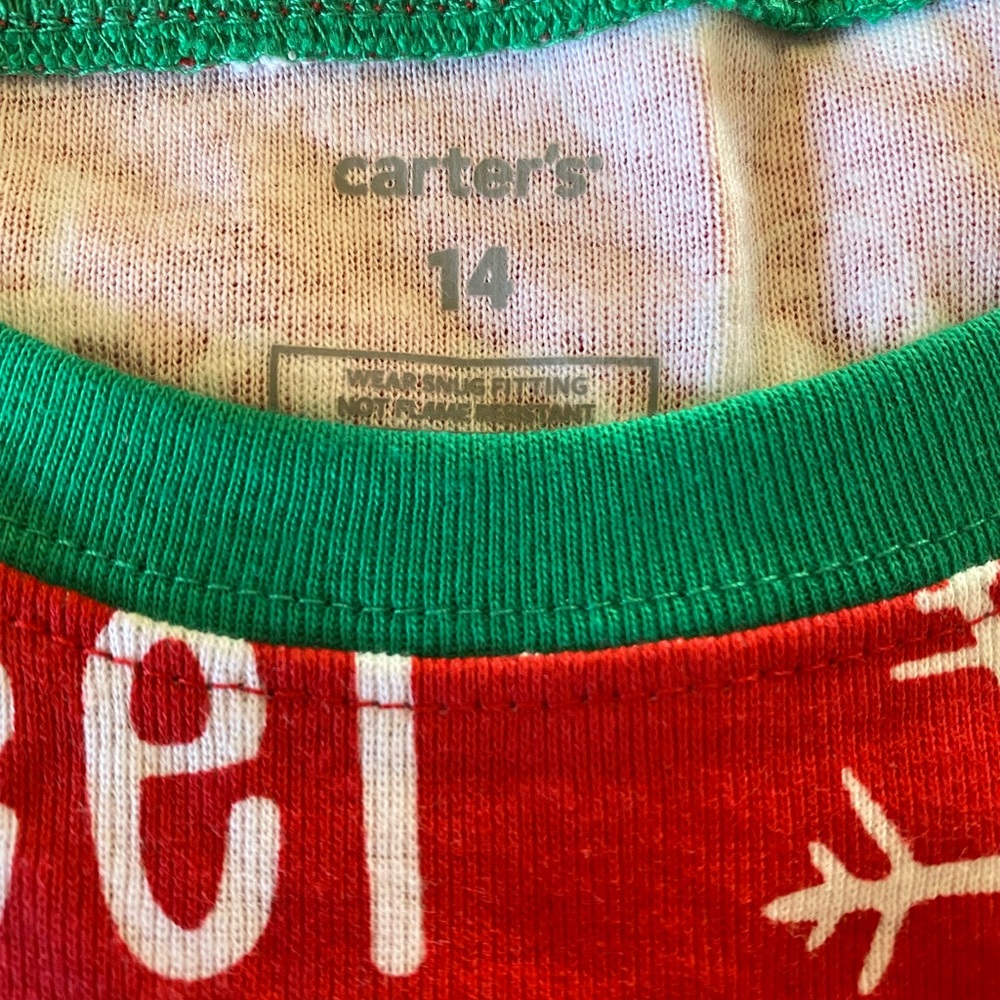 SOLD- Carter’s 2 piece Christmas pajamas - Picture 6 of 6